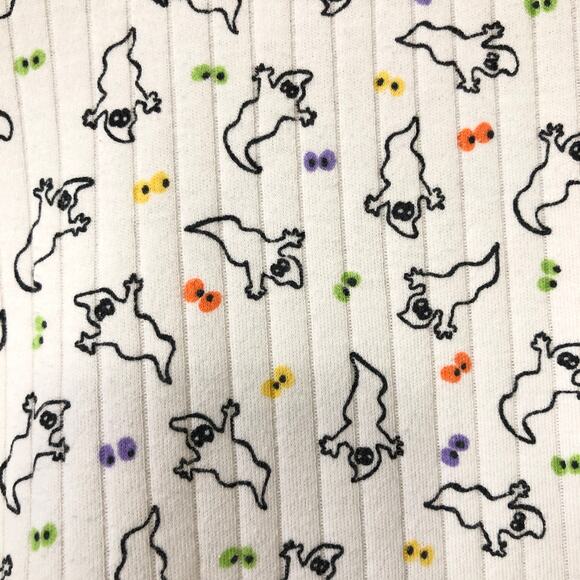 VTG Bobbie Brooks Ghost Print Mock Neck Ribbed Top 2X USA Retro Halloween 90s - Picture 5 of 9